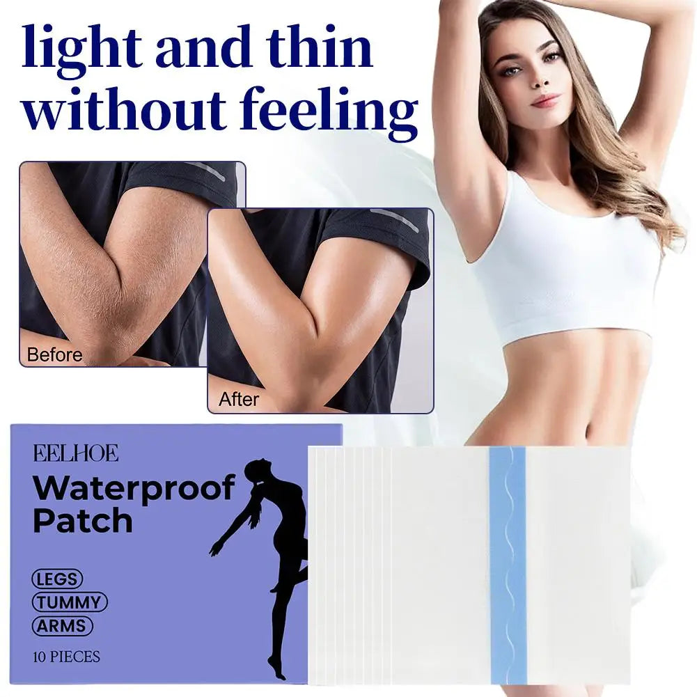 EELHOE Waterproof Skin-Friendly Body Patches Breathable Comfortable Adhesive Patches For Legs Tummy Arms Daily Home Outdoor Care Qme