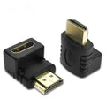 10pcs 4k HDMI-compatible Cable Connector Adapter 270 90 Degree Right Angle HDMI-compatible Male To Female Converter Qme 270 male to female