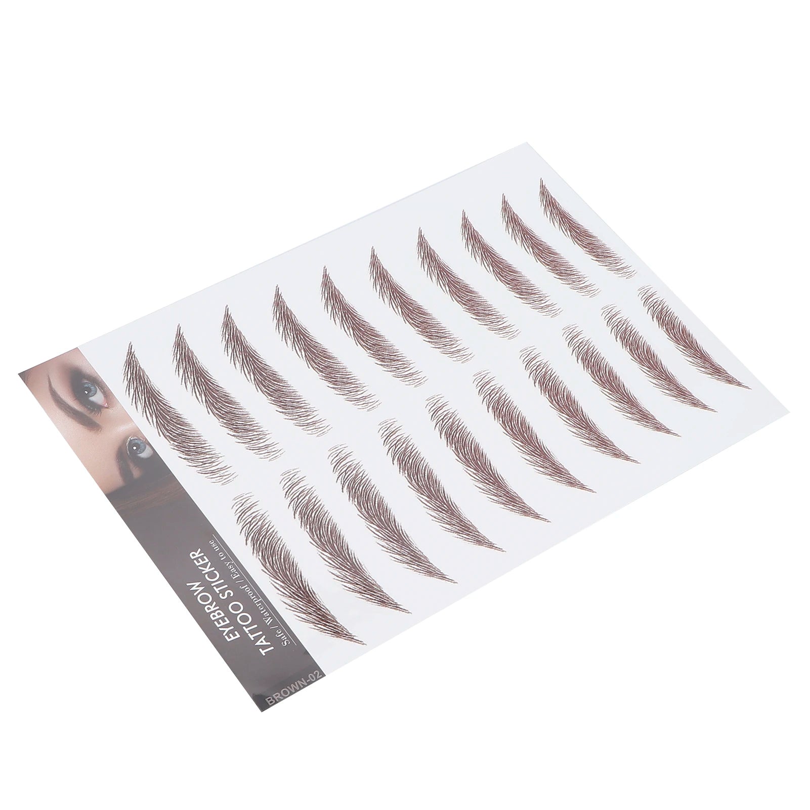 Professional Waterproof Eyebrow Tattoo Sticker Eyebrow Transfer Sticker for Women Lasting Eyebrow Tattoo Sticker Eyebrow Sticker Qme