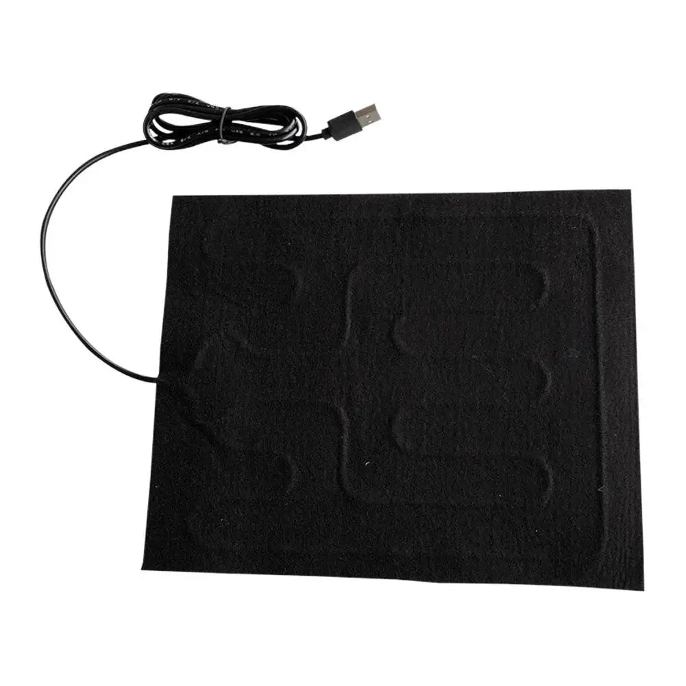 NEW USB Seat Cushion Heater USB Heating Film Warm Folding Heated Sheet Car Seat Mat Cushion Pet Reptile Winter Warm Pads Qme A