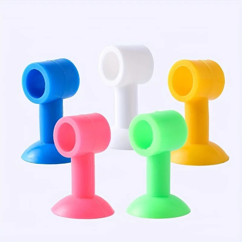 1 Installation door suction wall protective sticker Collision pad Toilet door suction Bedroom door back door suction suction Qme random colors