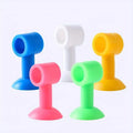 1 Installation door suction wall protective sticker Collision pad Toilet door suction Bedroom door back door suction suction Qme random colors