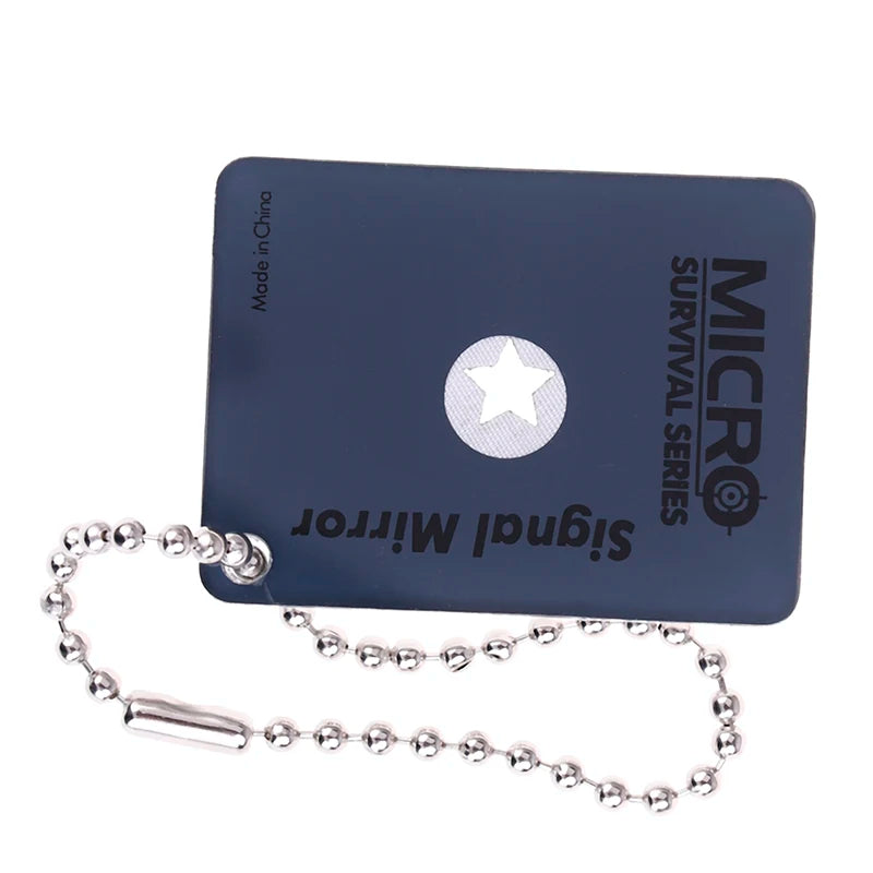 Portable Emergency Floating Signal Mirror Suvival EDC Reflective Qme