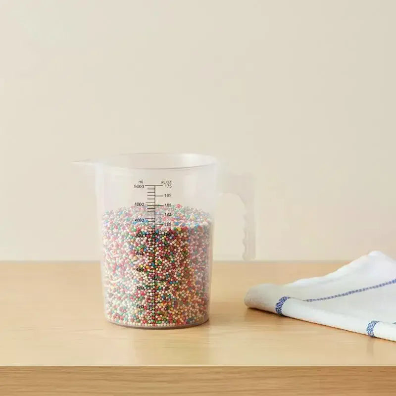 500–2000ml Graduated Plastic Beaker , Chemical-Resistant Measuring Cylinder for Science Lab, DIY Projects & Home Experiments Qme