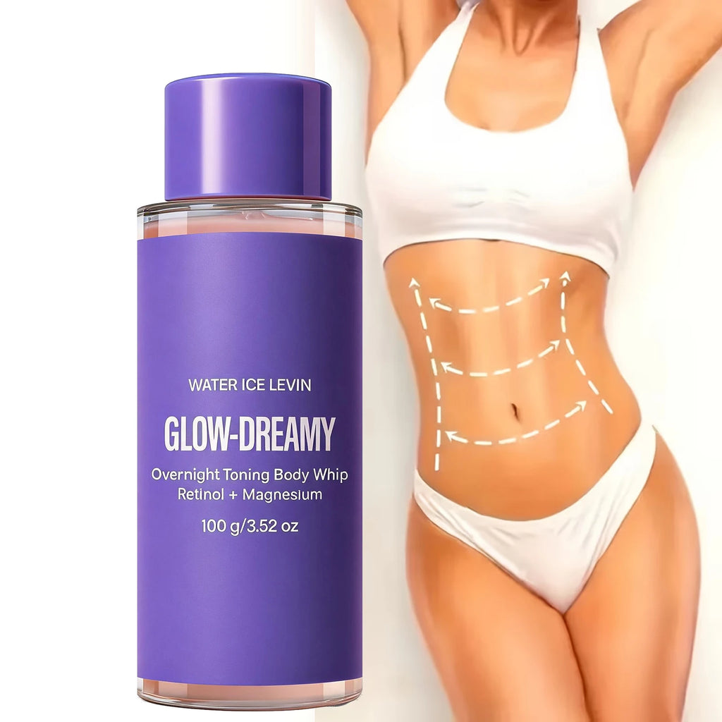 Retinol & Magnesium Overnight Toning Body Whip, Collagen Infused Moisturizing Firming Body Lotion Qme