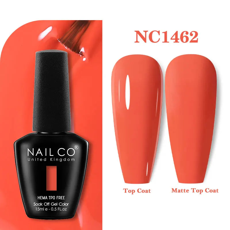 NAILCO Coat Base Gel Nail Polish Nails Art Semi Permanent Lacquer