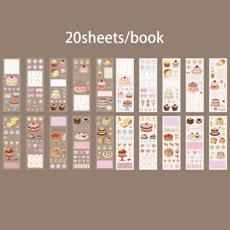 Fresh & Healing Die-Cut Sticker Book, Journaling, Toppa Decoration & Gift Wrapping, Highly Compatible for Multiple Scenes Qme B