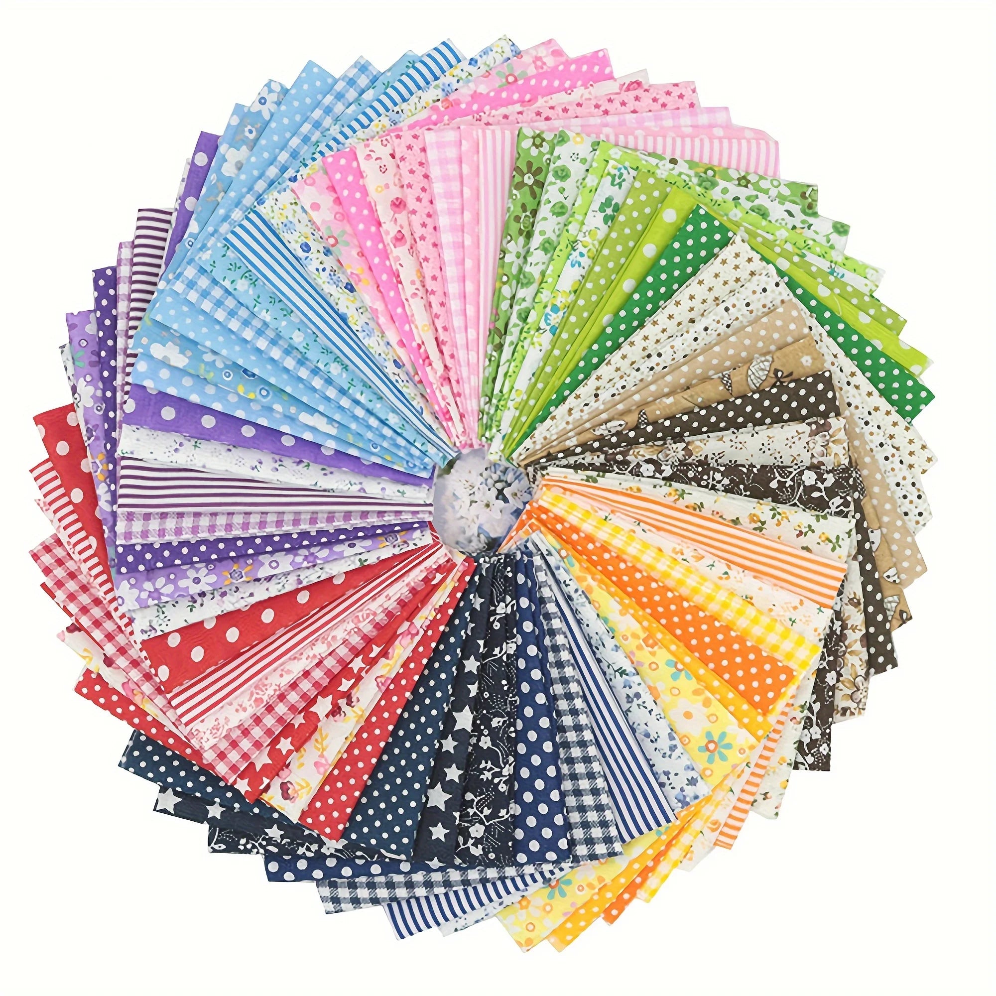 7Pcs Flower Printed Cloth For Dress Sewing Patchwork Fabric Cotton Fabric DIY Handicraft Quilting Needlework Handmade Material Qme