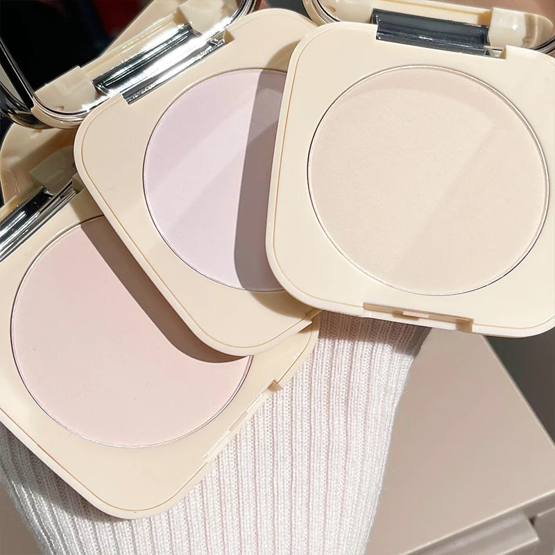 CACE Soft Face Setting Powder Cushion Compact Powder Oil-Control Matte Concealer Finish Smooth Makeup Powder Pressed Cosmetics Qme