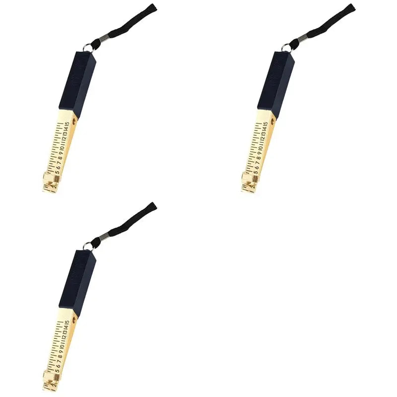 A02F-3X Door-Gap Measuring Tool, 1-15Mm Fire Door-Gap Gauge Checker, Feeler Gauges For Engineering Inspection Measurement Qme Black Gold