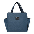 CC11Large Capacity Cooler Bag Oxford Portable Zipper Thermal Lunch Qme Navy blue