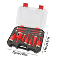 Tile Hole Saw Kit 12-Piece Drill Bit Tool Glass Hole Saw Set For Tile Ceramic Porcelain Granite Marble Stone Concrete Glass Qme China Mainland Red