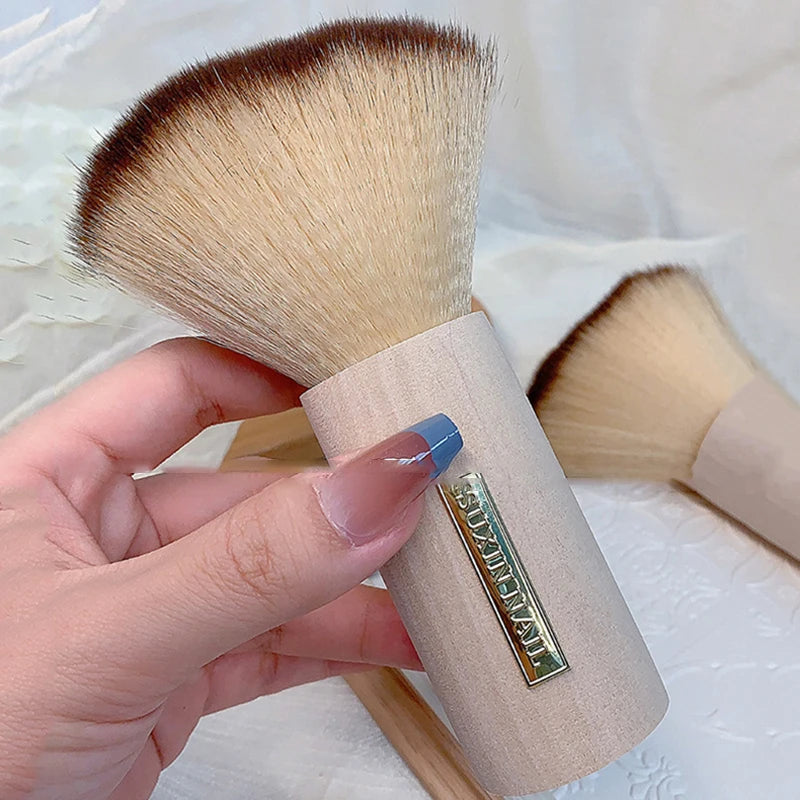 Round Nail Dust Brush Large-sized Remove Brushes Acrylic UV Gel Qme