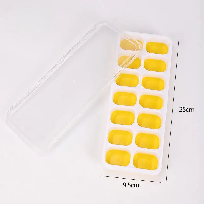 Silicone Square 14 Cube Easy Release Molds Tray Mold Lid Kitchen Bar Qme A1