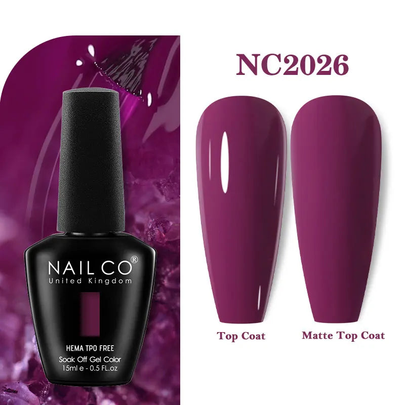 NAILCO Green Series Dark Gel Nail Polish Lasting Hybrid Base Matte Qme 2026