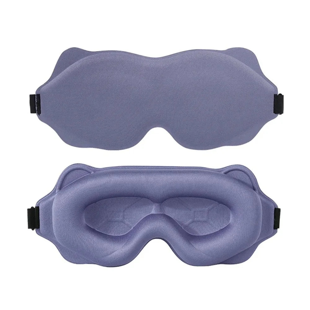 3D Sleeping Mask Slaapmasker Night Sleep Patch Portable Eyemask Pad Sleeping Mask Eyepatch Blindfold Light Travel Nap Eye Mask Qme PURPLE
