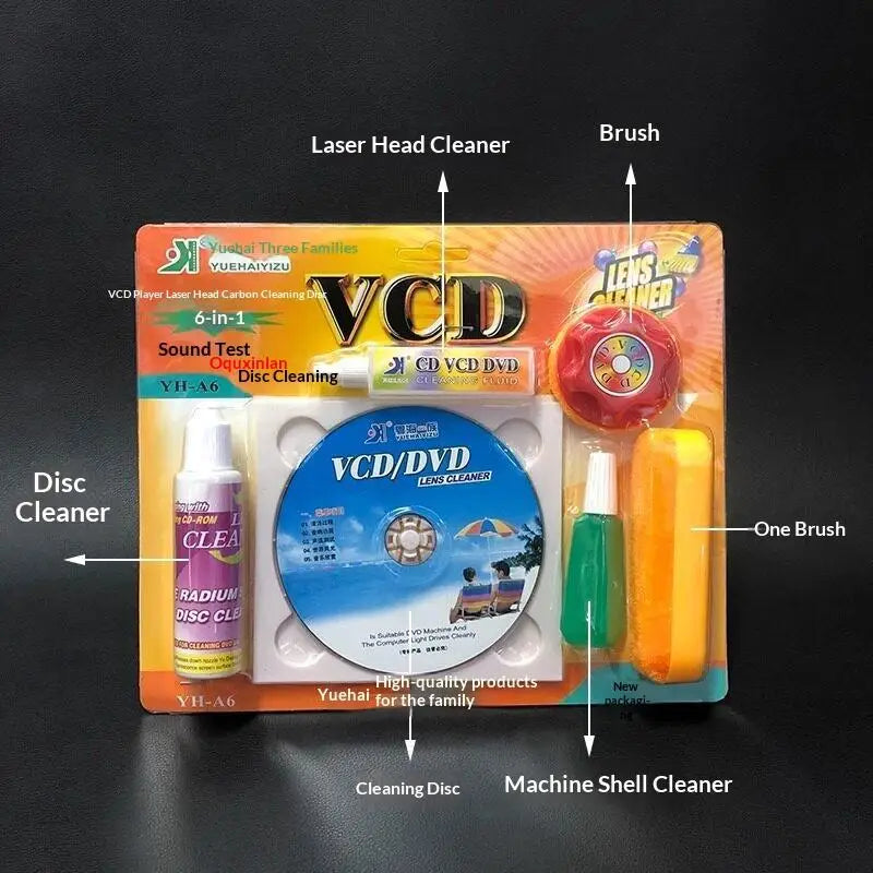 CD DVD VCD Player Lens Cleaner Cleaning Disc Audio Video Device Qme