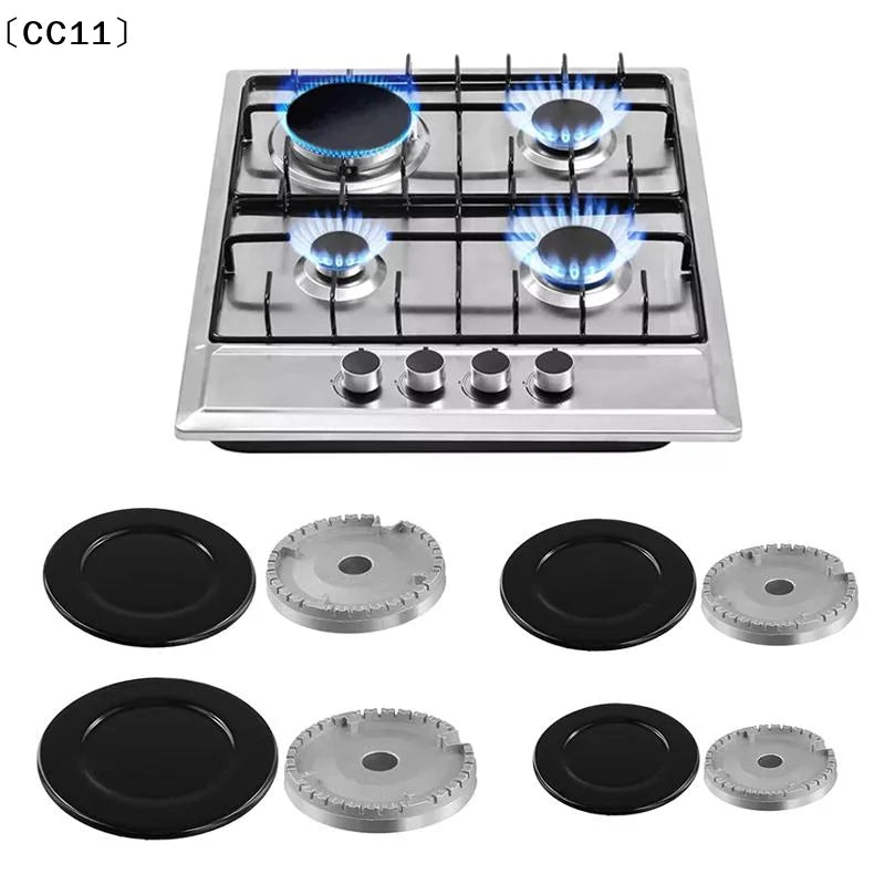 Durable Gas Stove Burner Caps Uniform Flame Even Holes Perfect Home Qme