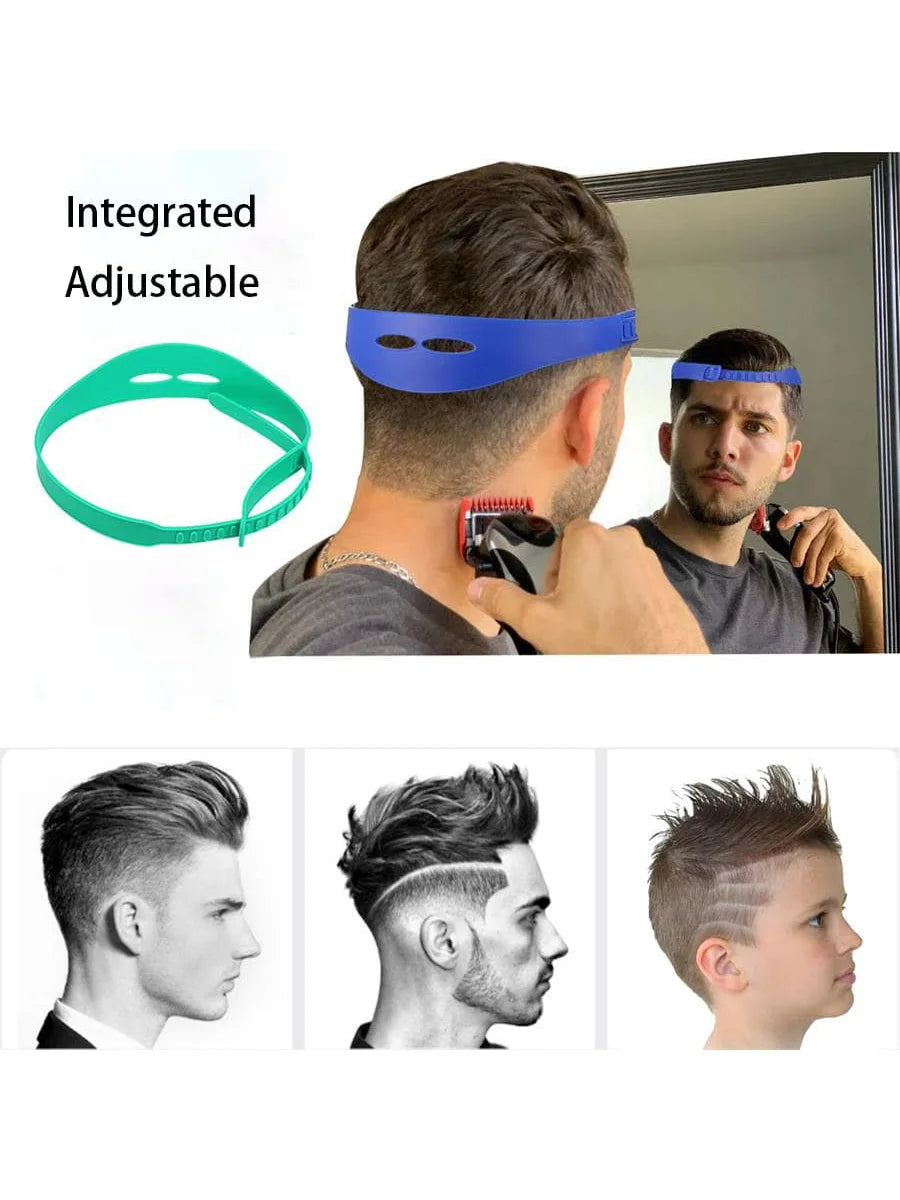 Integrated Adjustable Hairband Portable Neck Hair Trimming Styling Qme