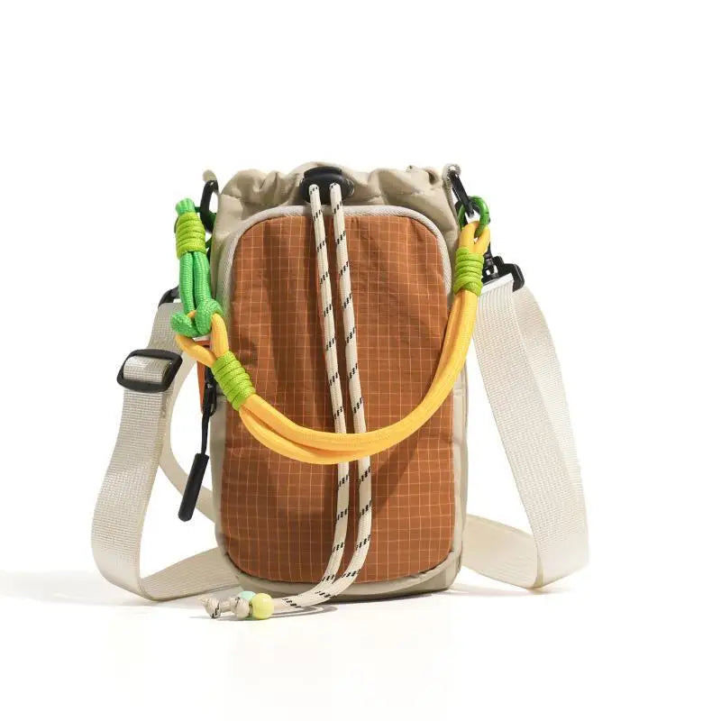 Dopamine Crossbody Water Bottle Bag 2026 New Model Portable Large Capacity Phone Bag Waterproof Water Bottle Bag For Students Qme A3