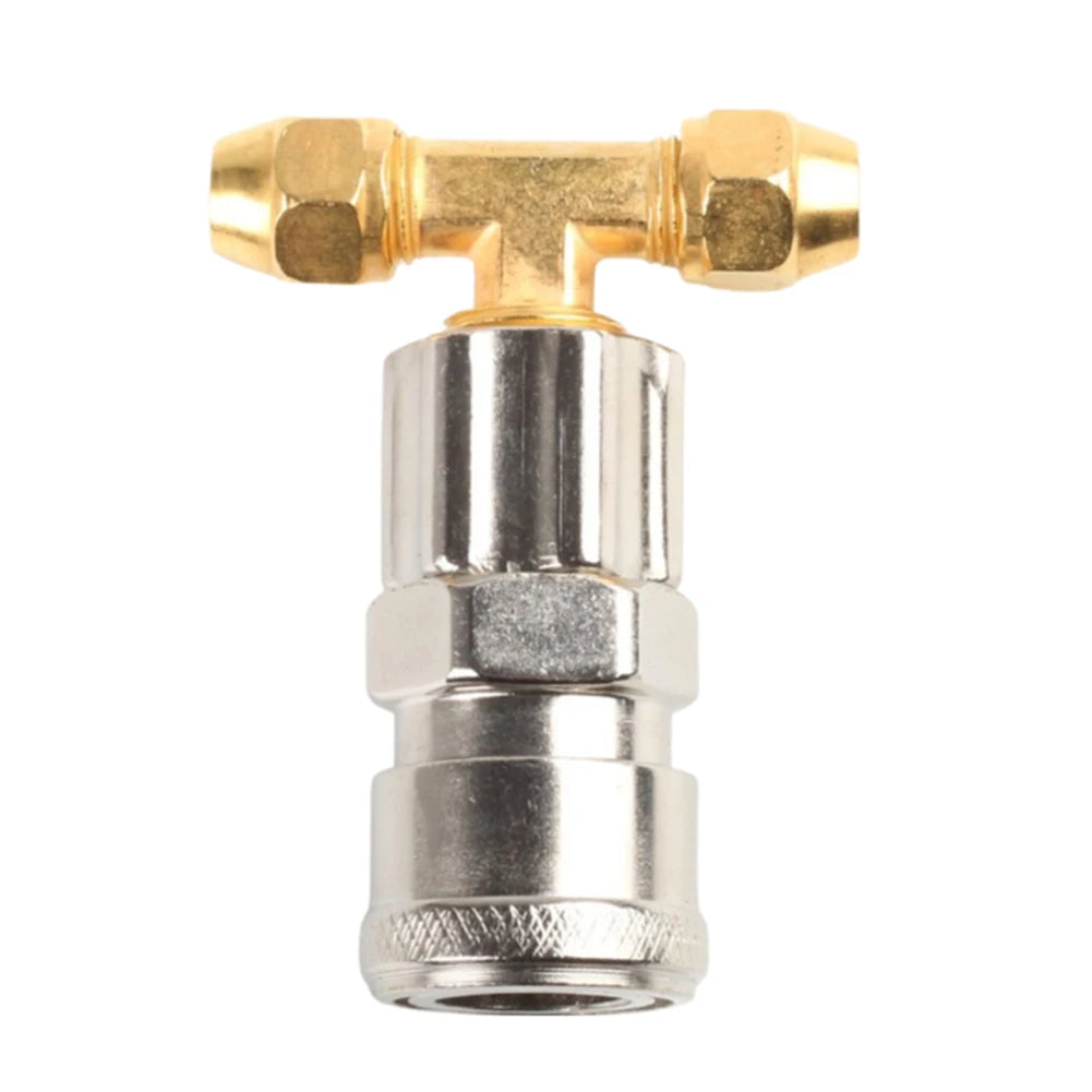 1 PC Three-way Straight Through Joint Pneumatic Tank Connector Pneumatic Fitting For Trucks And Trailers Pneumatic Qme B