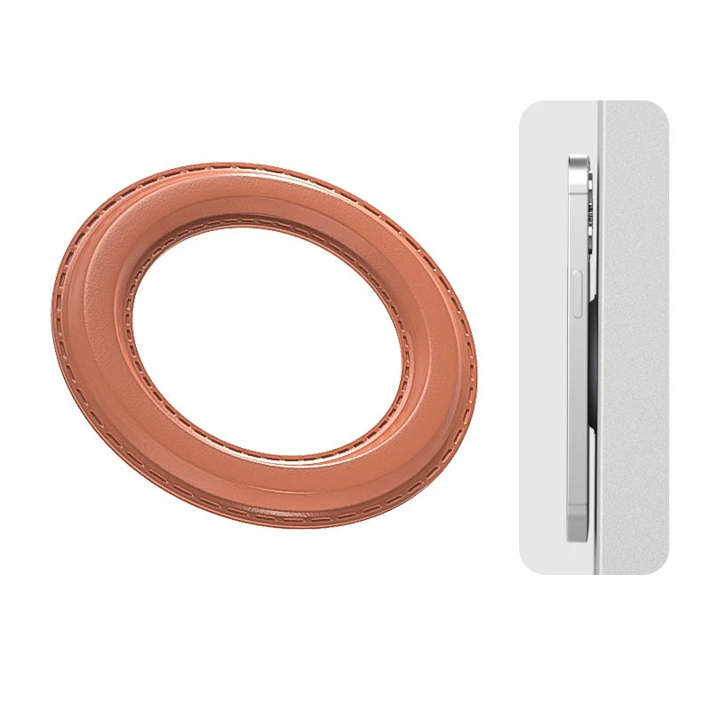Magnetic Ring Holder For iPhone 14 13 12，Magnet Wall Mobile Phone Holder Magnetic For MagSafe，Car Phone Stand，Sticker Stand Qme khaki