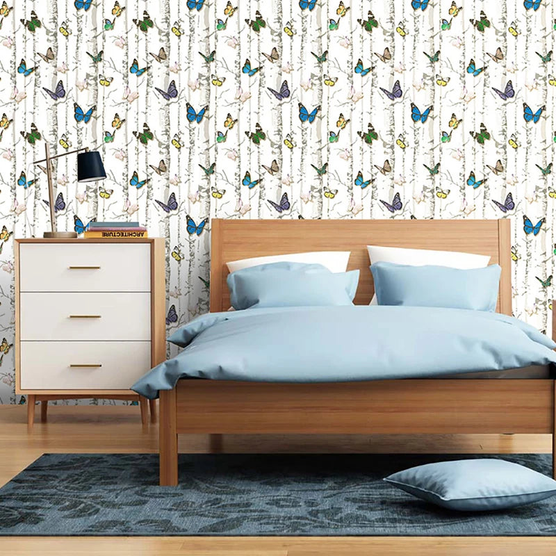 Peel Stick Wallpaper Removable Butterfly Contact Paper Decorative Qme