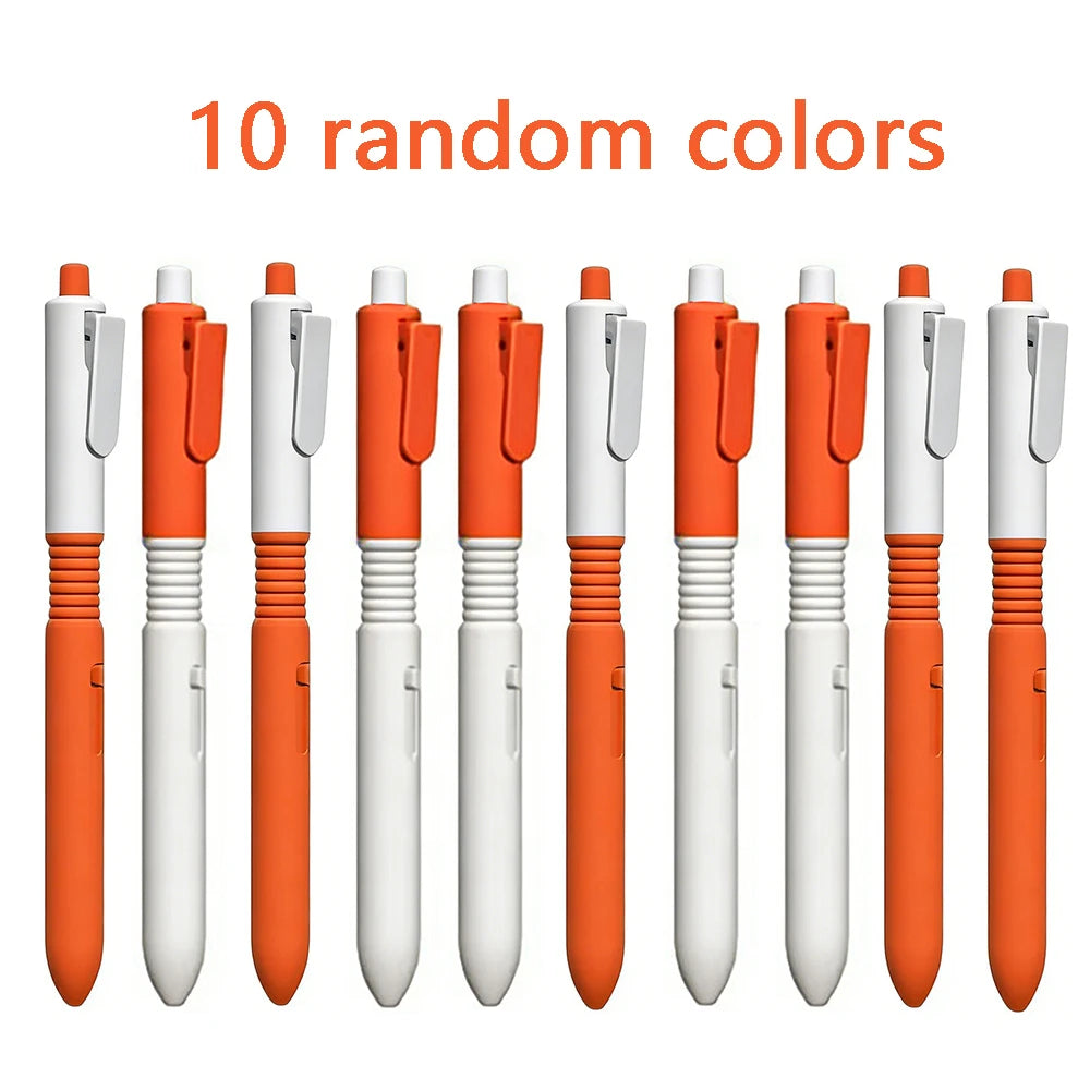 5/10Pcs/set 2 in 1 Novelty Prank Water Spray Pen Black Ink Water Gun Pen Student Model Decompression Stationery Qme 10 Pcs orange