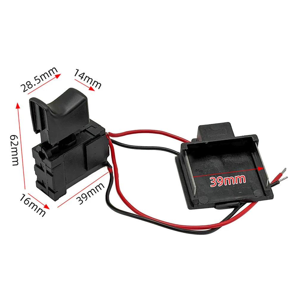 1PCS 16A 5E4 Electric Drill Dustproof Speed Control Push Button Trigger For Lithium Battery Switch Cordless Drill Switch Qme A