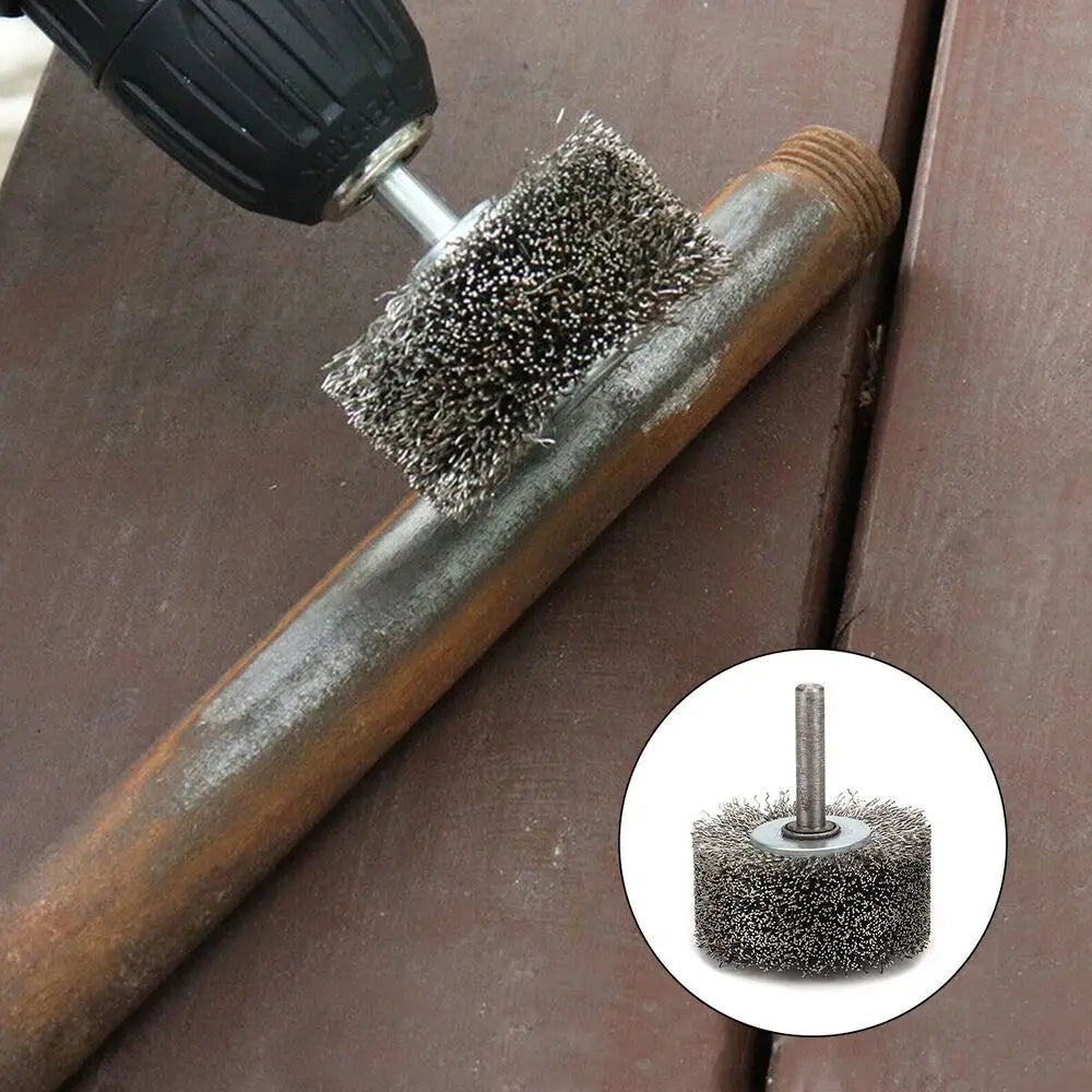 High quality wire wheel brush, suitable for mold polishing machines and rotating tools - durable, surface finishing Qme