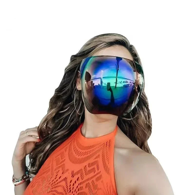 One Protective Face Mask Full UV Resistant Oversized Punk Goggle Qme
