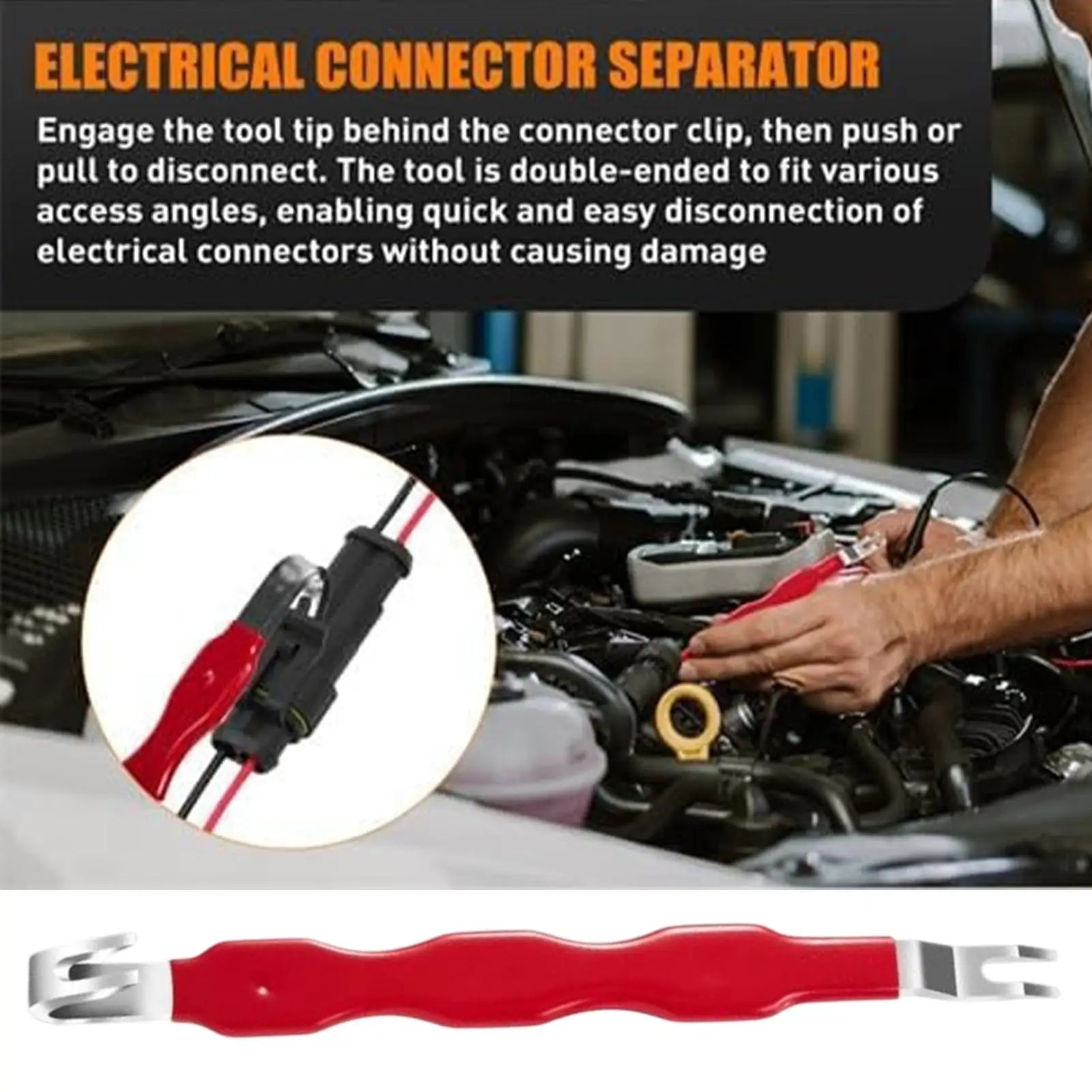 Electrical Terminal Connector Separator Automotive Electrical Terminal Connector Separator Double Ended Design Auto Puller Tool Qme