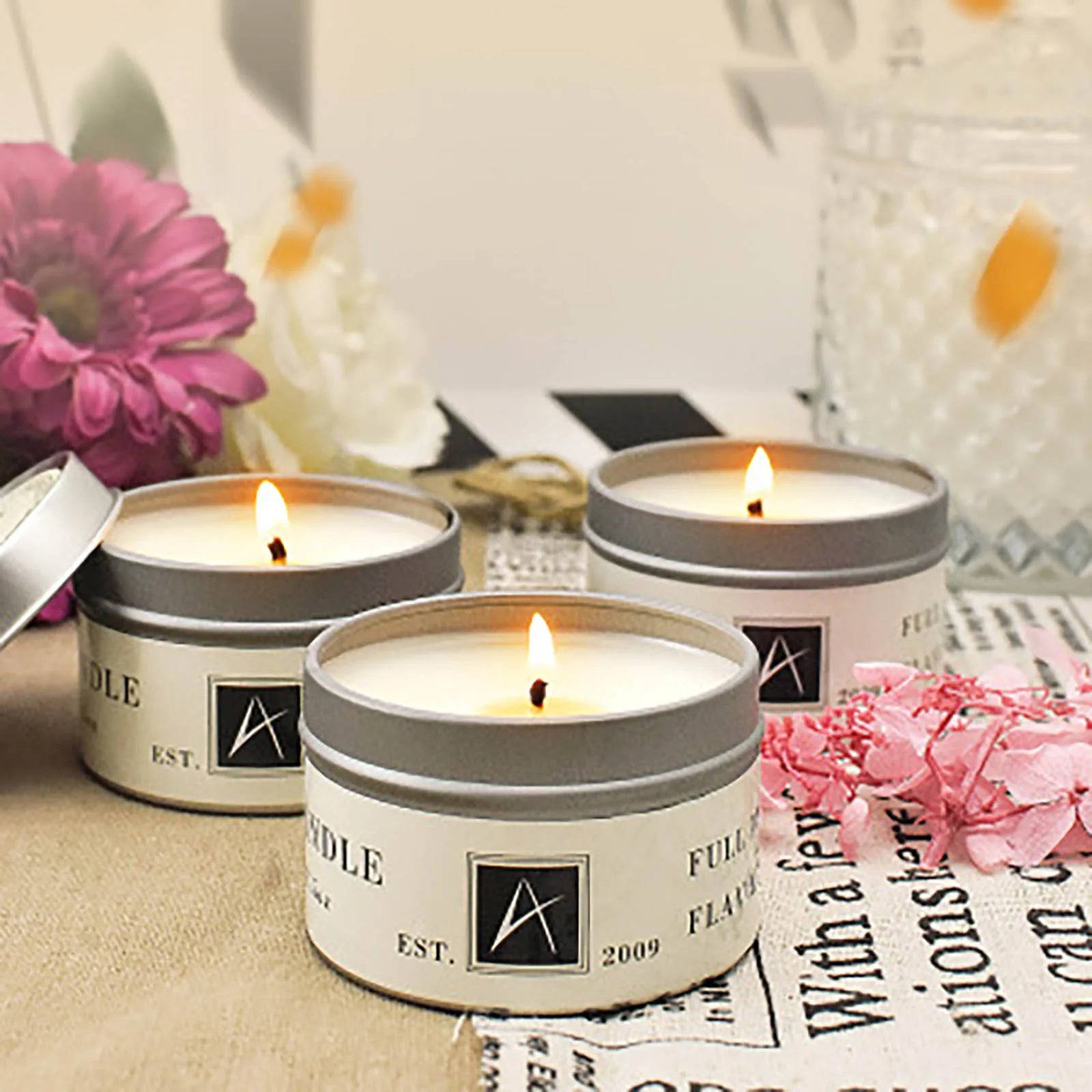 Purification Aromatherapy Natural Soy Romantic Valentine's Day Wedding Candles Home Decoration Smokeless Candle Products Qme