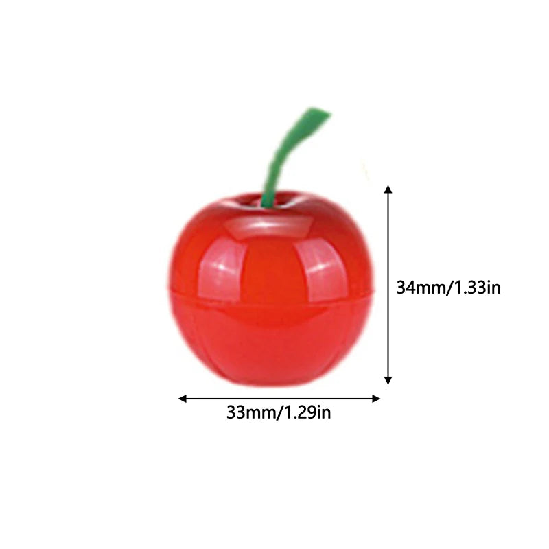 1 Refillable Children's Lip Balm Container Cherry Flower Design Qme