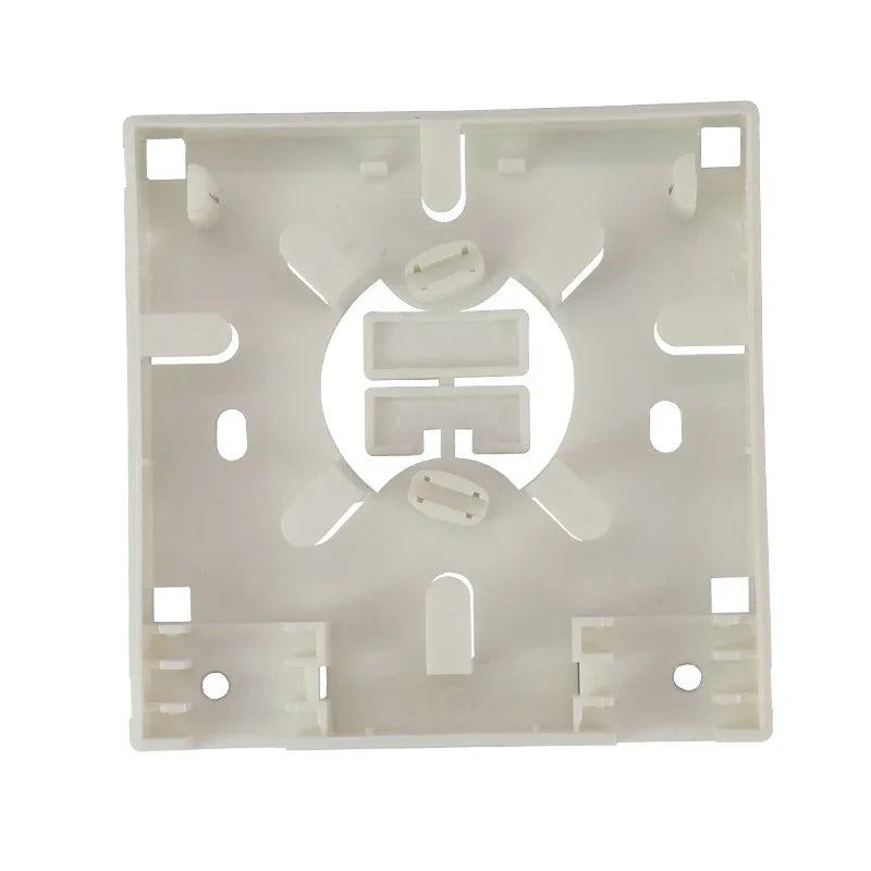 2 Port Terminal Box 86-type ABS Optical Terminal Junction Box White Plastic Fiber Optic Splice Box With Adapters Qme