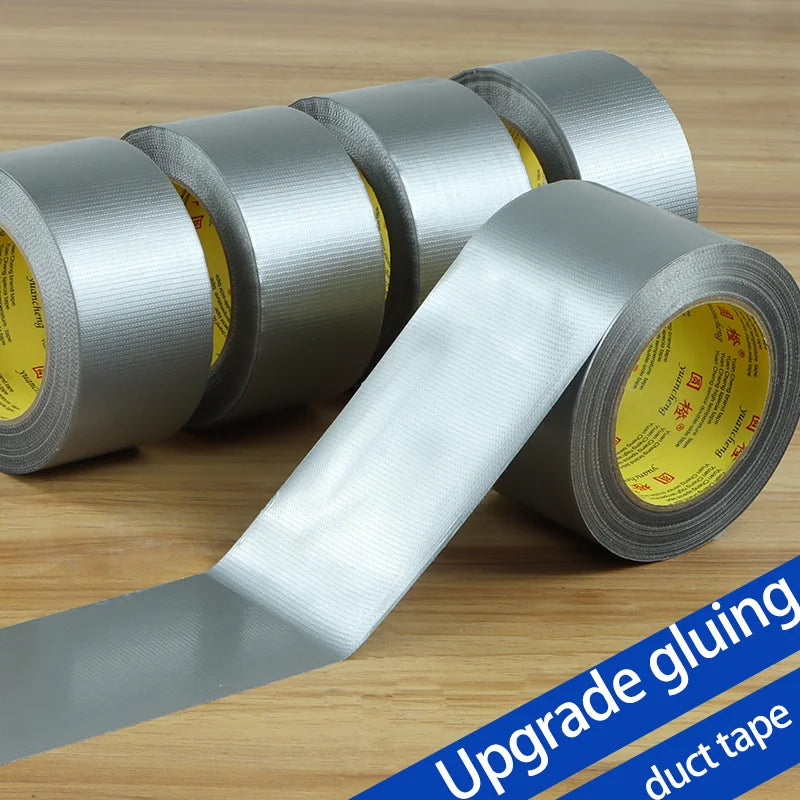 1 Roll Adhesive Fabric Duct Tape Heavy Duty, Carpet Waterproof Tape, Silver Tape Decorative, Automotive Fabric Tape 10 Meter Qme