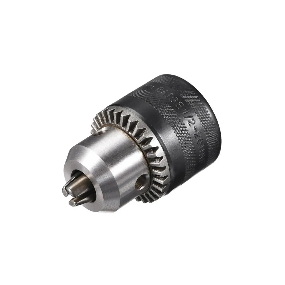 Drill Chuck 3-Jaw Key Chuck With For SDS-Plus Round Shank Mounting Thread 1/2inch-20UNF Drill Chuck Thread Quick Change Adapter Qme