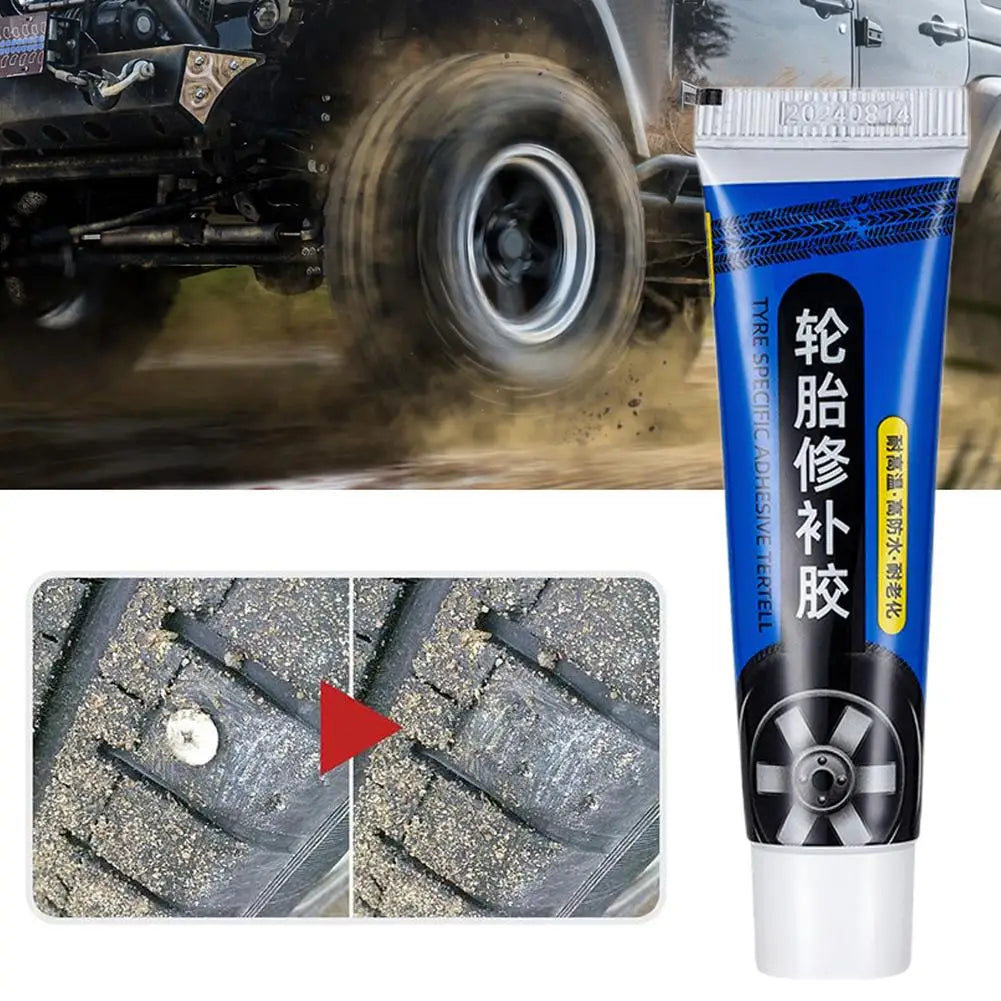 Car Tire Glue Filling Repair Strong Rubber Cement Motorcycle Bike Qme