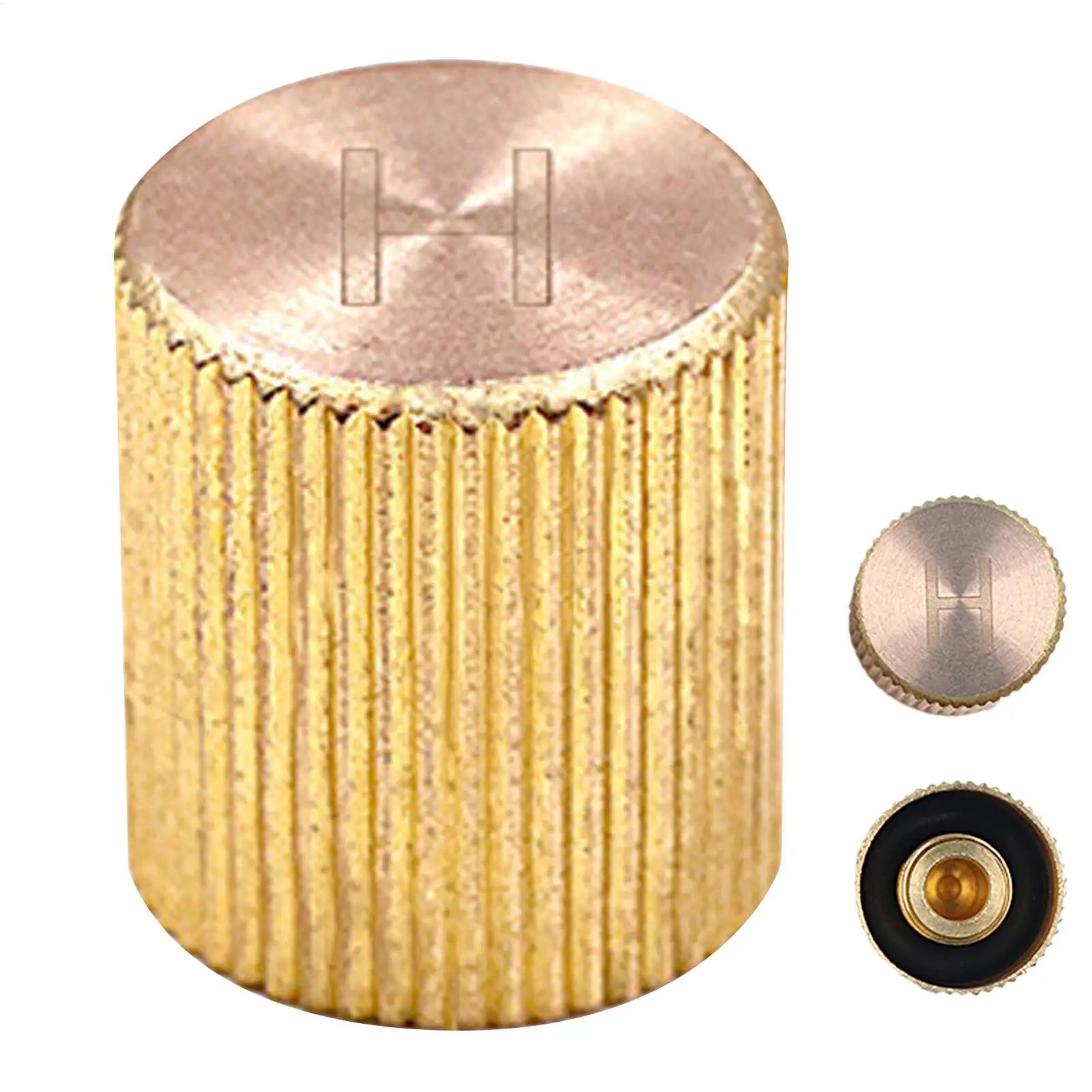 AC Service Valve Cap Leakproof Copper Dustproof Air Conditioner Cover Cap for Automotive Air Conditioner System Radiator Line Qme