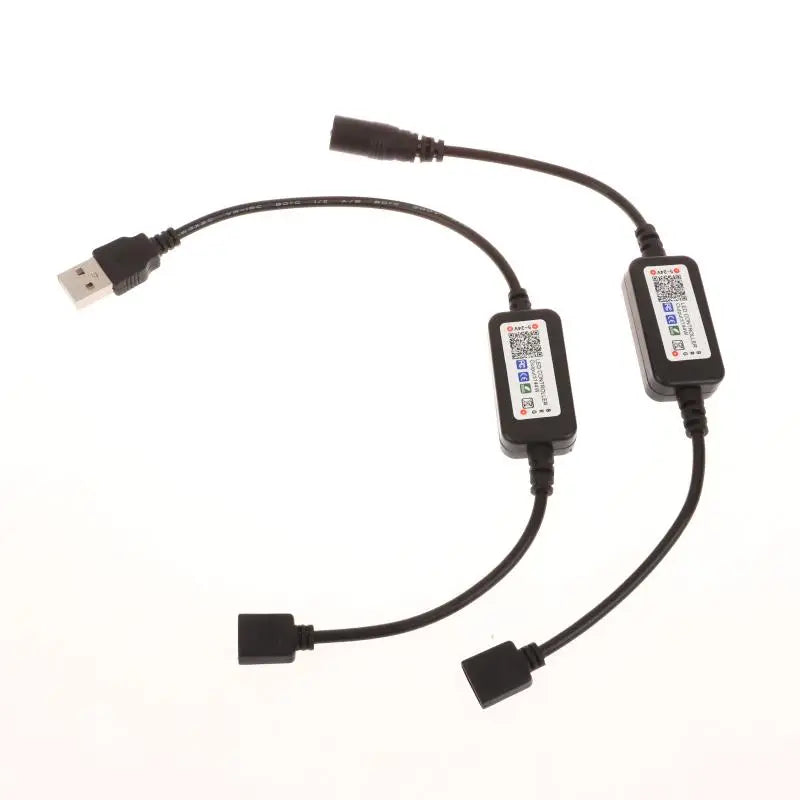 RGB Colorful LED Light Strip Connector APP Control DC USB 5V-24V Qme