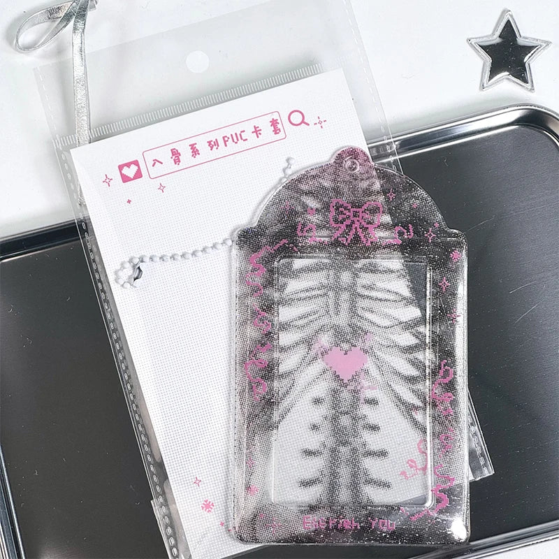 Pixel Kpop Photocard Holder ID Badge Student Bus Card Protective Qme