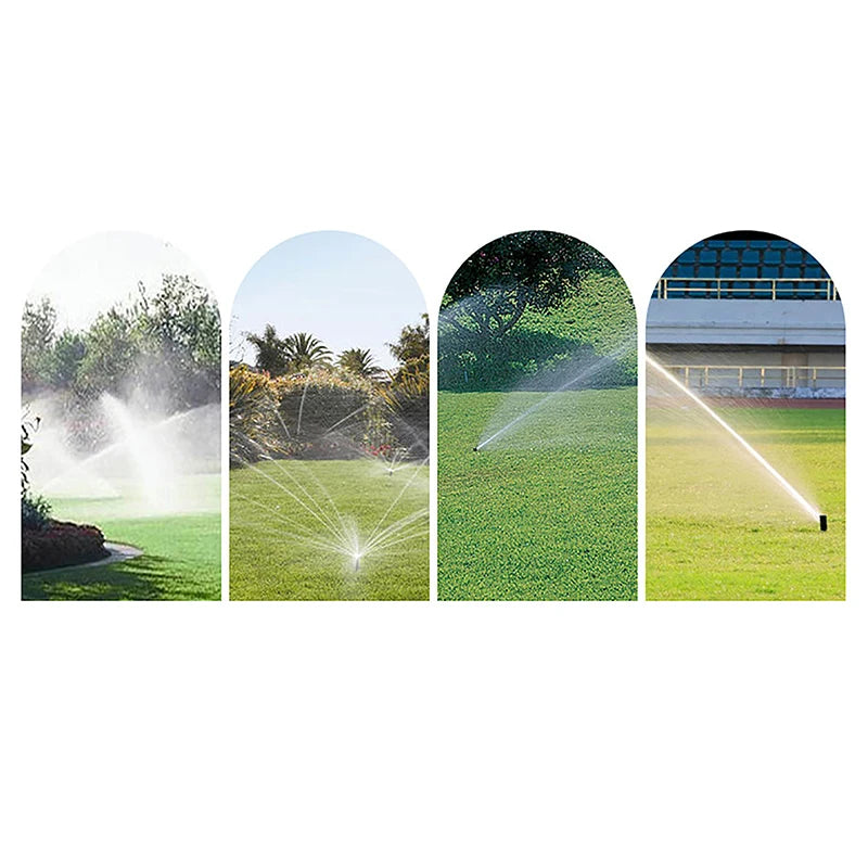 0 360 Degree Adjustable Scattering Sprinkler Up Garden Park Farm Lawn Qme