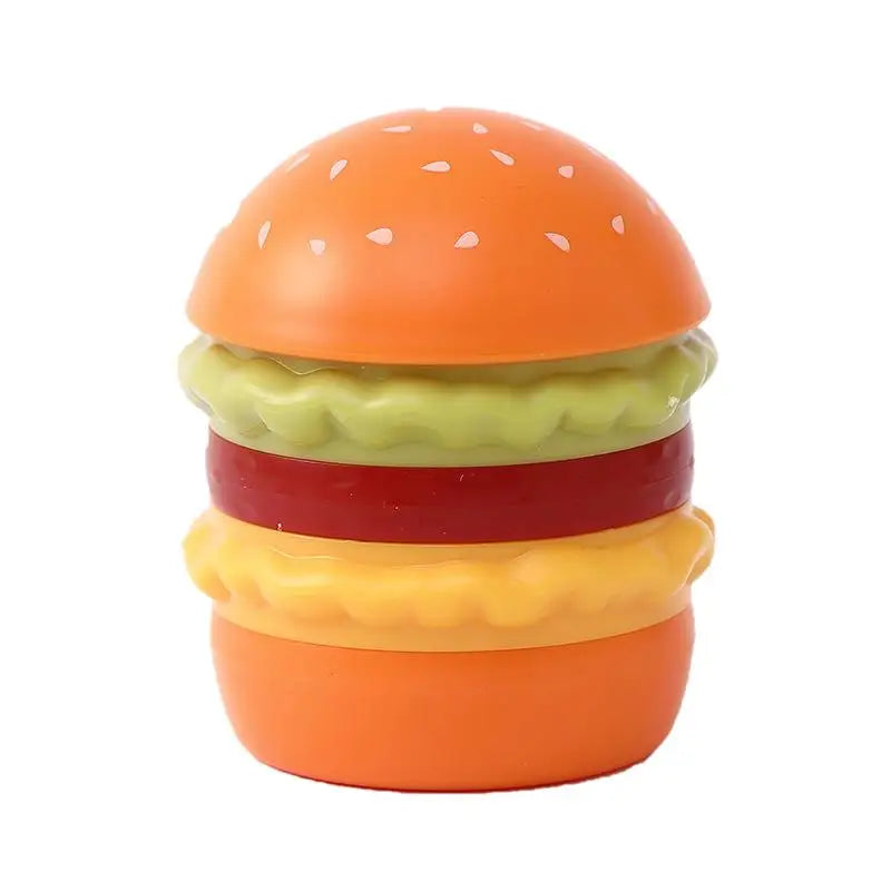 Hamburger Toothpick Holder Cotton Swab Jar ABS Can Storage Decoration Qme 2PCS