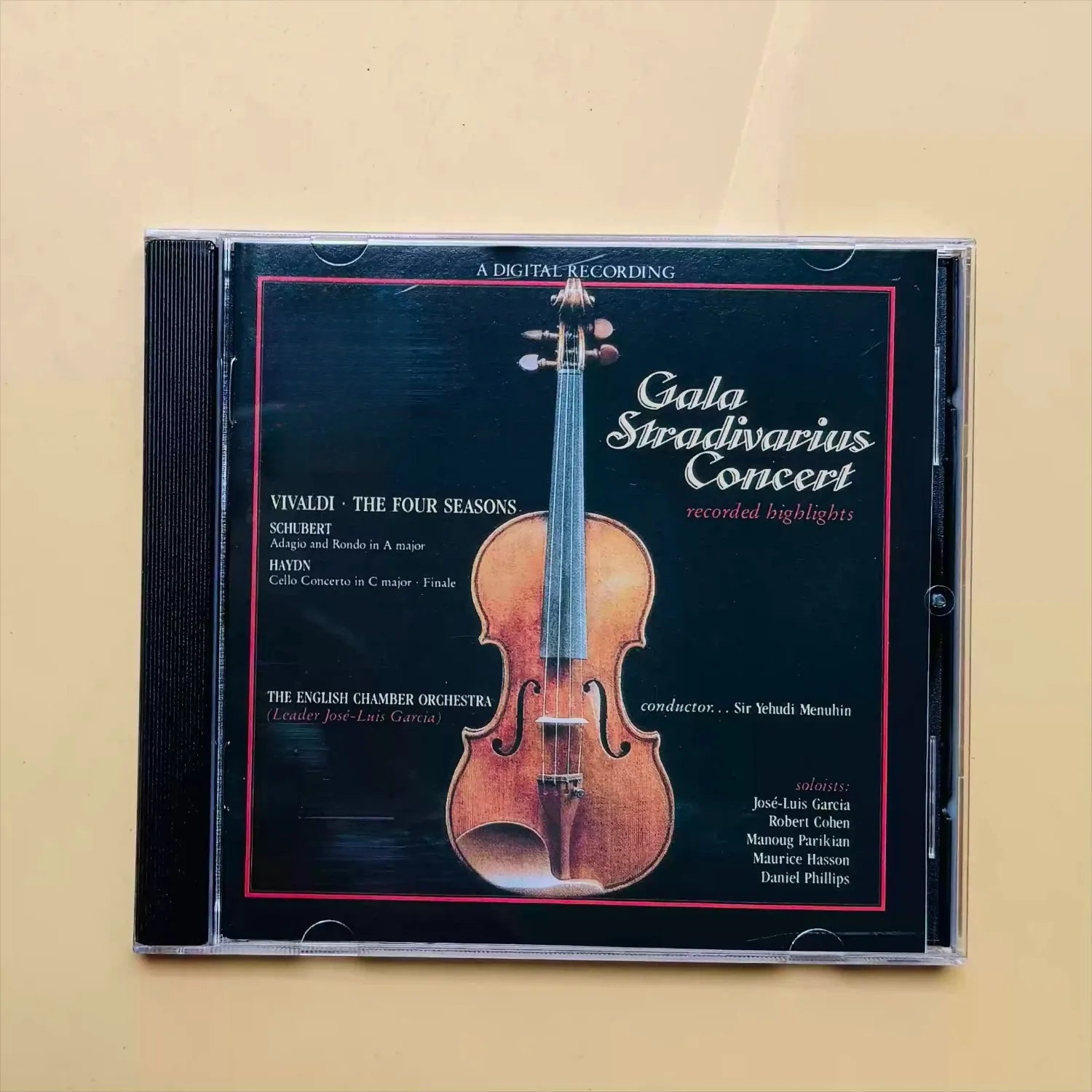 Classical Baroque Violin Concerto Music Audio Disc, Vivaldi Four Seasons & Haydn Schubert Orchestral Works HiFi Disc Qme classic music