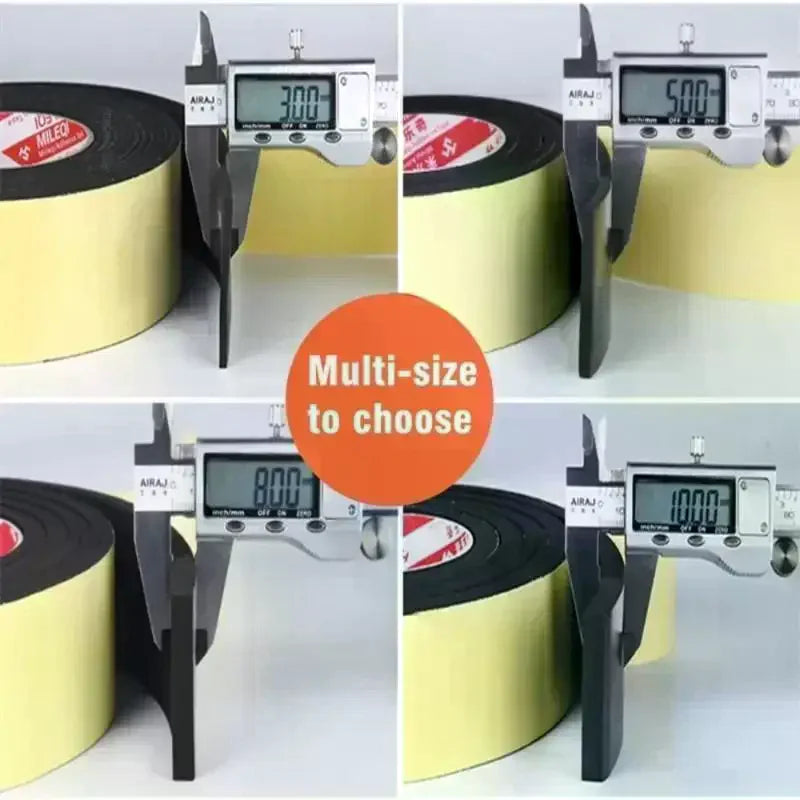 EVA Single Sided Foam Tape Multiple Thickness High Adhesion Shock Absorption Sealing Noise Reduction Home Use DIY Craft Mounting Qme