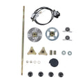Brake Disc Caliper Assembly Construction Chain Sprockets Go Kart Rear Axle Assembly for 50cc 70cc 90cc ATV Quads Qme Black