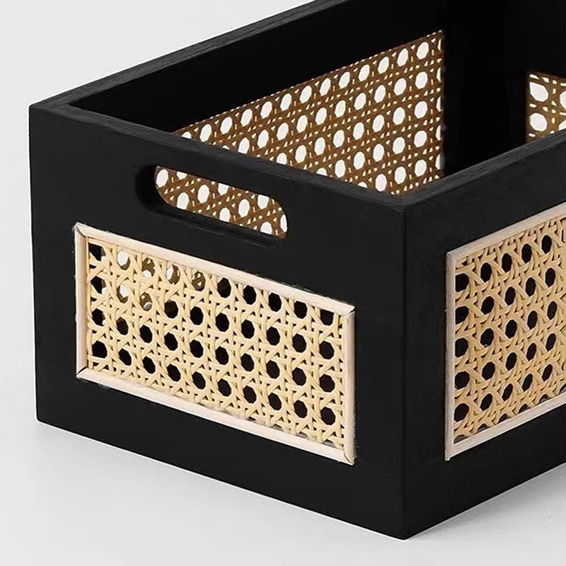 Snacks Sundries Cosmetics Organizer Boxes Home Decor Basket Solid Qme
