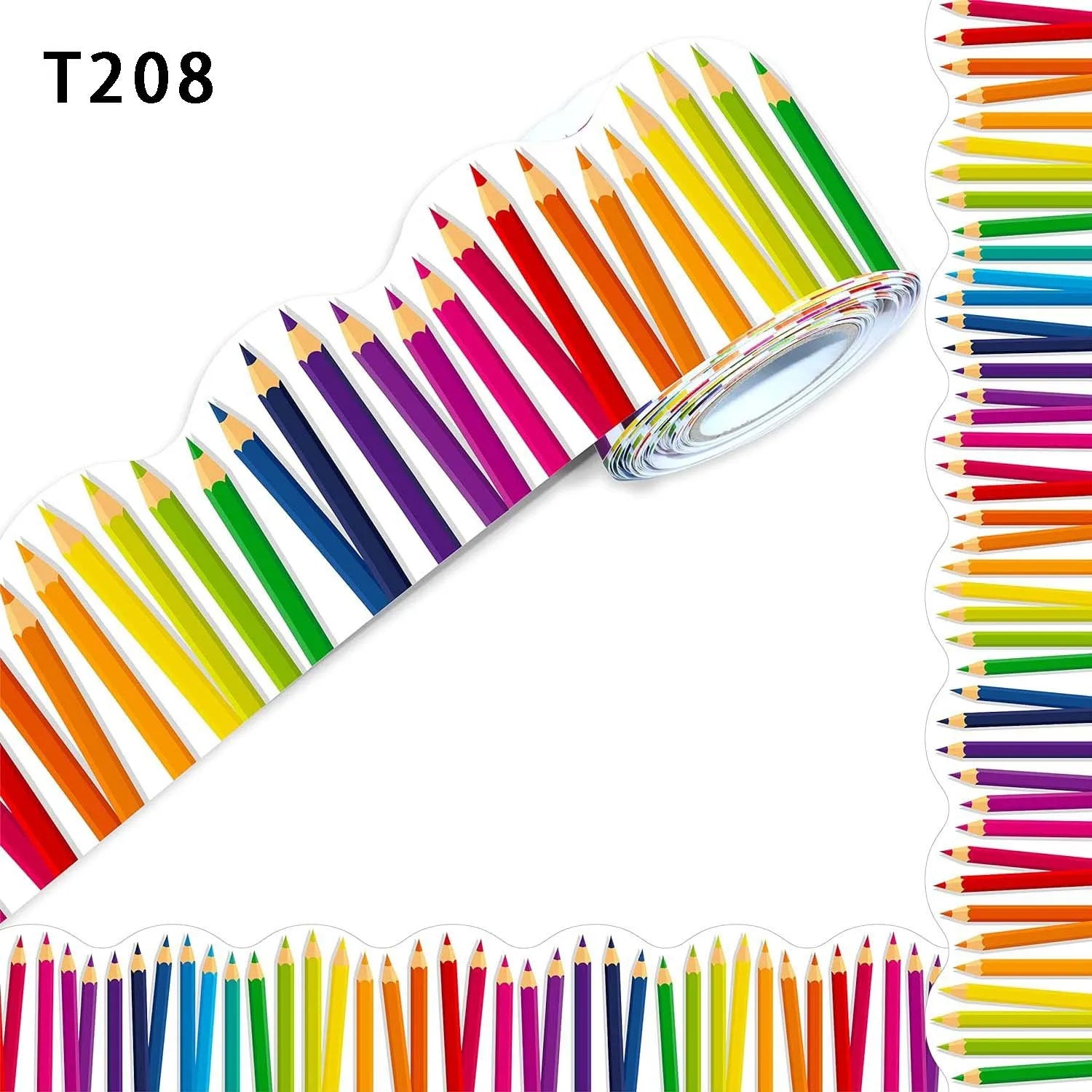 Blackboard Bulletin Board Border Stickers Self-adhesive Decals DIY Qme T208 Medium