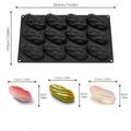 Pistachios Design Food Grade Silicone Chocolate Mold French Mousse Qme A4