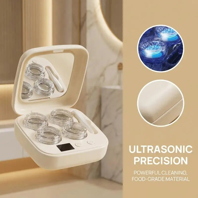 Contact Lens Cleaner Machine Portable C Charger Soft Cleaning Device Qme